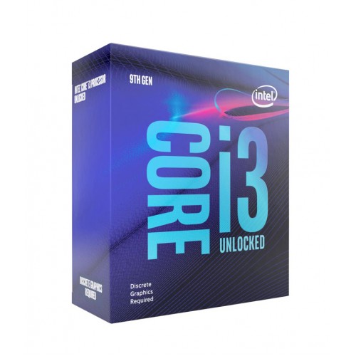 INTEL CPU Core i3-9100F, Quad Core, 3.6GHz, 6MB Cache, LGA1151