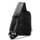 ARCTIC HUNTER Τσάντα Crossbody XB00088-BK, USB, αδιάβροχη, μαύρη