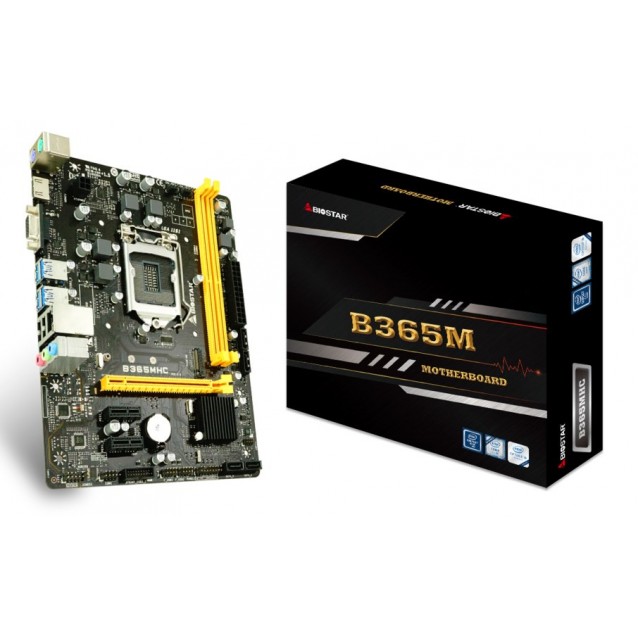 BIOSTAR Μητρική B365MHC, 2x DDR4, s1151, USB 3.1, HDMI, mATX, Ver. 6.1
