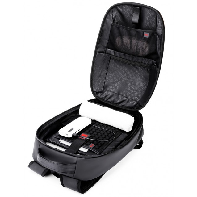 ARCTIC HUNTER τσάντα πλάτης B00320-BK-CK με θήκη laptop, eva, μαύρο CK