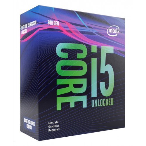 INTEL CPU Core i5-9600KF, Six Core, 3.7GHz, 9MB Cache, FCLGA1151