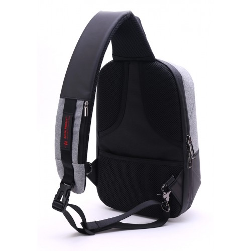 ARCTIC HUNTER τσάντα Crossbody XB00050-LG, tablet, αδιάβροχη, γκρι