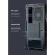 ZALMAN PC case R2 mid tower 420x207x457mm, 1x fan, διάφανο πλαϊνό, μαύρο