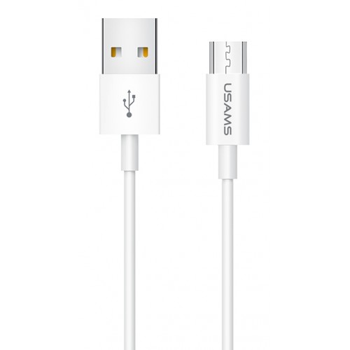 USAMS καλώδιο Micro USB σε USB US-SJ284, 2A, 1m, λευκό