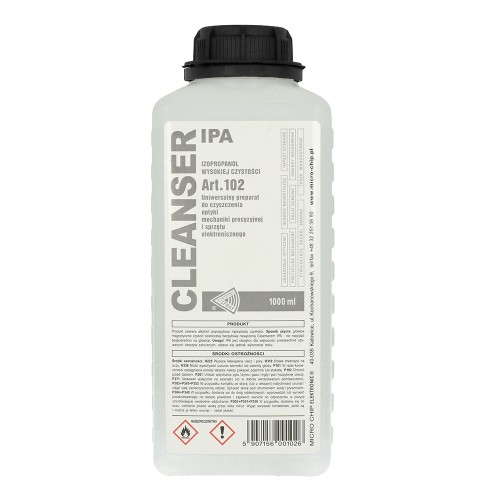 Fluid Cleanser IPA Isopropanol Ισοπροπυλική Αλκοόλη 1 Λίτρο για καθαρισμό Art. 102
