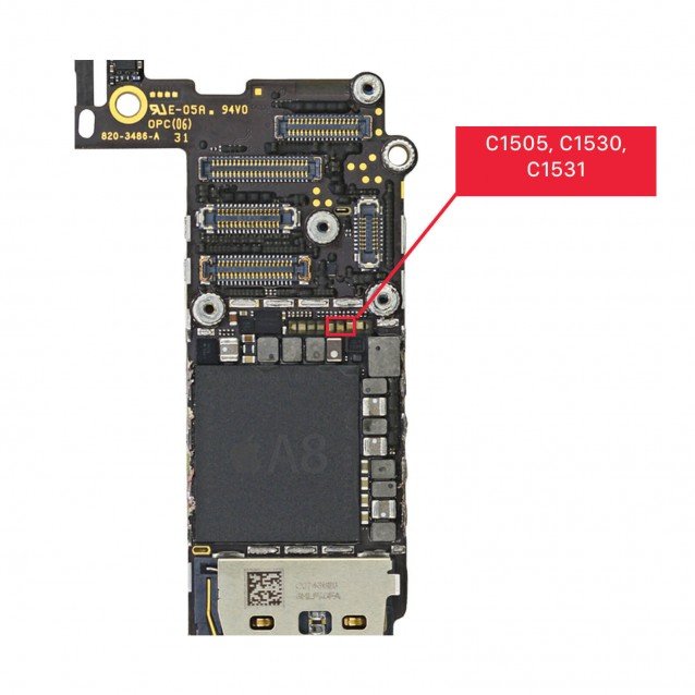 Backlight Capacitor C1505 C1530 C1531 for iPhone 6/6+ (5 pcs)